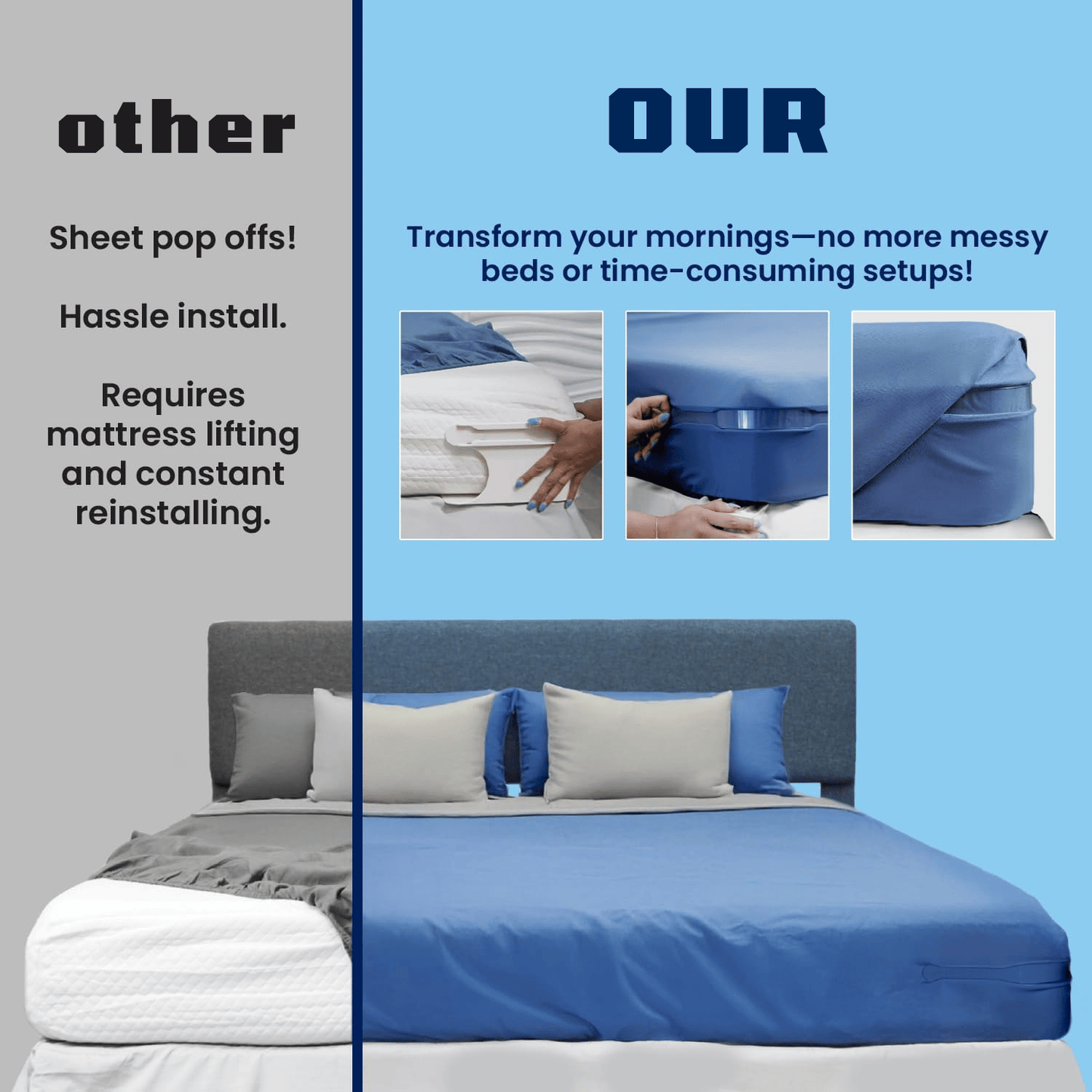 SleepEase™ LockPro Bed Sheet Holders